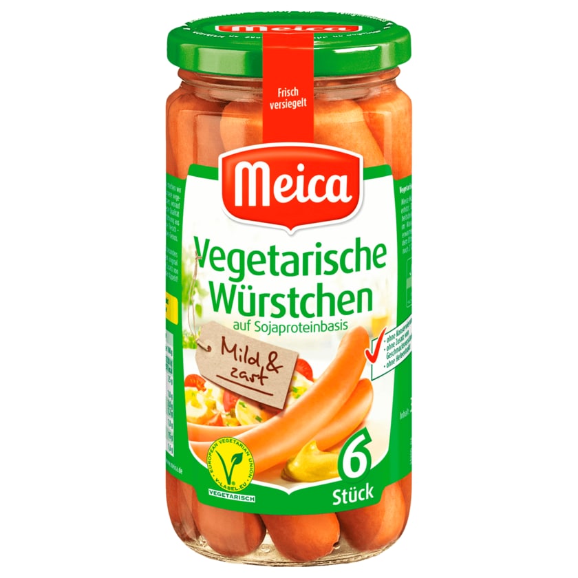Meica Würstchen auf Sojaproteinbasis vegetarisch 200g